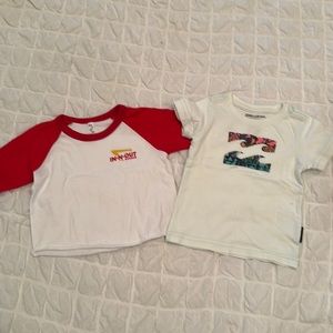 Cute in-n-out and billabong tees